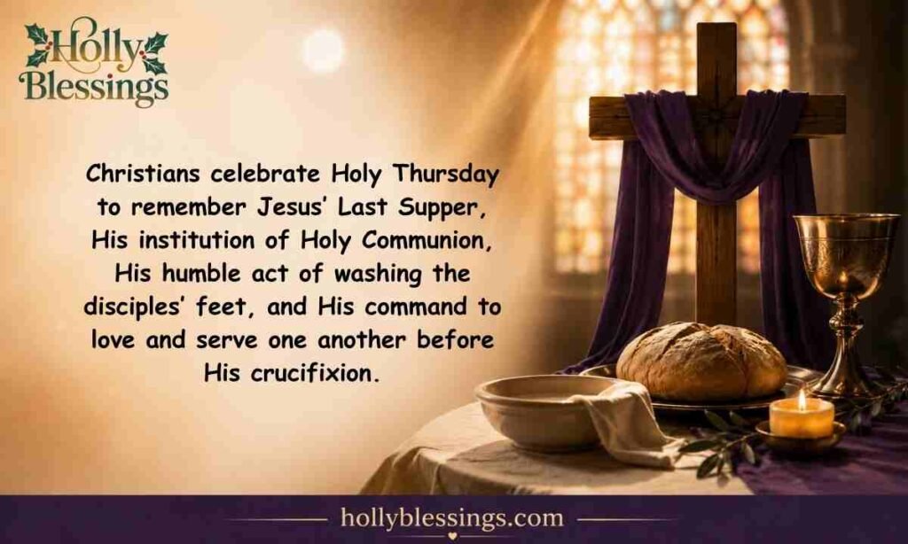 Why Do Christians Celebrate Holy Thursday